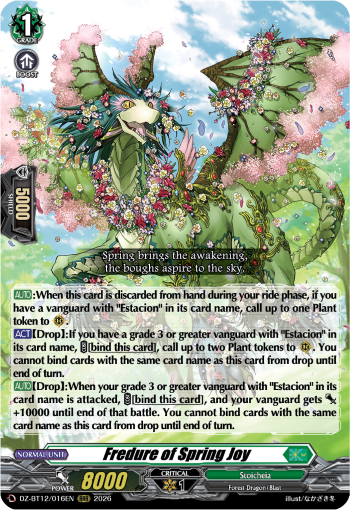 (A GRADE) Fredure of Spring Joy - DZ-BT12: Chasm of Lost Souls (DZ-BT12)
