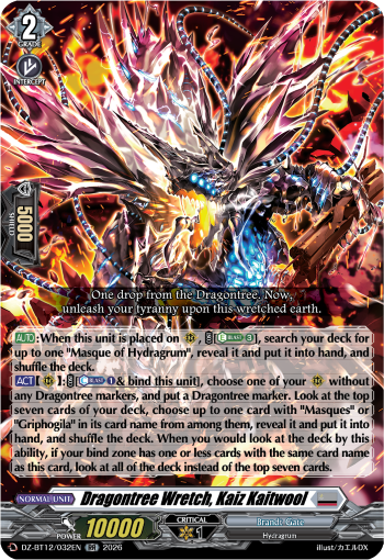 (A GRADE): Dragontree Wretch, Kaiz Kaitwool - DZ-BT12: Chasm of Lost Souls (DZ-BT12)