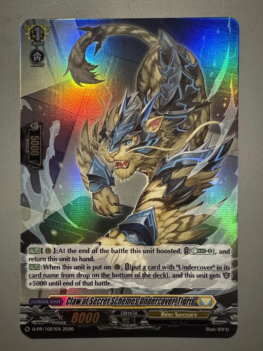 (EN-VG) (A GRADE) (HOLO SPEC) D-PR/1027EN Claw of Secret Schemes Undercover, Tigris