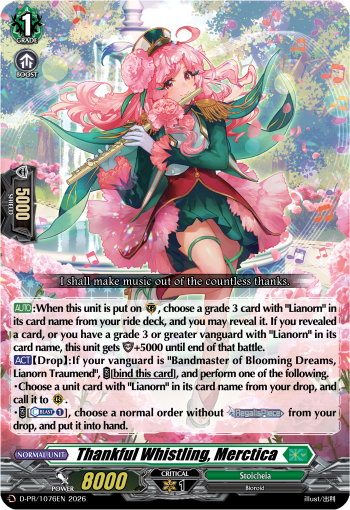 (EN-VG) (A GRADE) (NON HOLO SPEC) D-PR/1076EN Thankful Whistling, Merctica