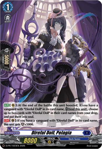 (EN-VG) (A GRADE) (HOLO SPEC) D-PR/1023EN Direful Doll, Pelagia