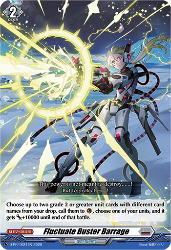 (EN-VG) (A GRADE) (NON HOLO SPEC) D-PR/1024EN Fluctuate Buster Barrage