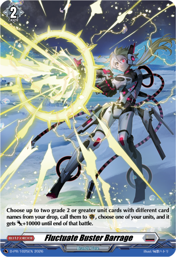 (EN-VG) (A GRADE) (HOLO SPEC) D-PR/1025EN Fluctuate Buster Barrage