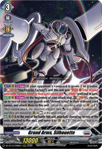 (A GRADE) Grand Arms, Silhouette - DZ-BT12: Chasm of Lost Souls (DZ-BT12)
